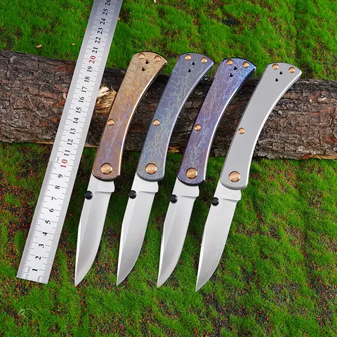 Folding Knife BUCK 110 Titanium alloy Handle S45VN Steel Knife Tactical Combat Outdoor Survival EDC Tool 2025 New