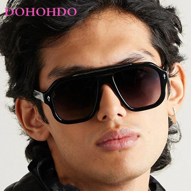 Retro Big Frame Rivets Pilot One-piece Women Sunglasses Trendy Men Sunglass Outdoor Driving Shade Female Eyewear UV400 Lentes
Retro Big Frame Rivets Pilot One-piece Women Sunglasses Trendy Men Sunglass Outdoor Driving Shade Female Eyewear UV400 Lentes