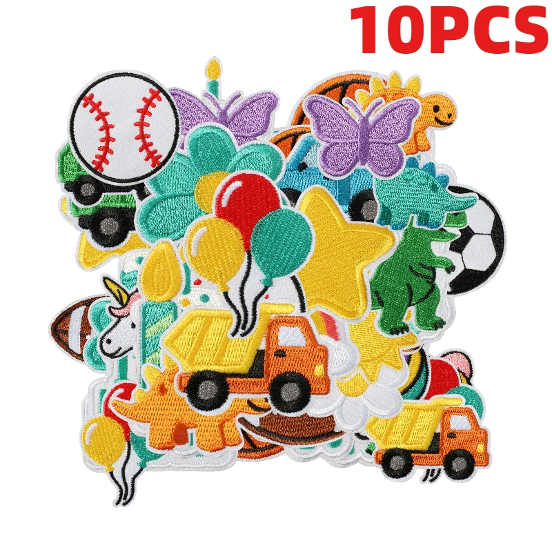 10PCS Wholesale Dinosaur Car Birthday Basketball Embroidery Cloth Sticker Cake Number Patch For Children Clothes DIY Decoration
10PCS Wholesale Dinosaur Car Birthday Basketball Embroidery Cloth Sticker Cake Number Patch For Children Clothes DIY Decoration