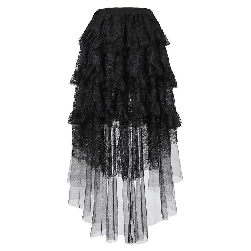 Gothic Steampunk Victorian Lace Long Skirt High Waist Corset Black Multilayer Skirt for Women Burlesque Costume
Gothic Steampunk Victorian Lace Long Skirt High Waist Corset Black Multilayer Skirt for Women Burlesque Costume