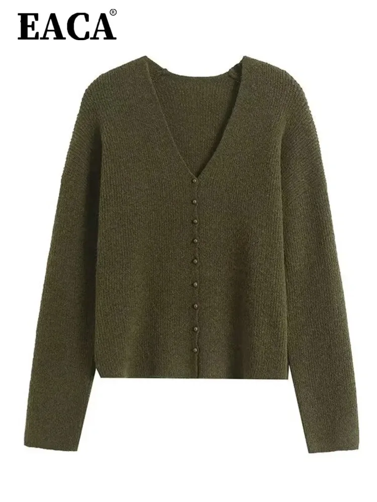 EACA Leisure And Minimalist Temperament 2024 Spring And Autumn New Women's Elegant Embellished V-neck Knitted Cardigan
EACA Leisure And Minimalist Temperament 2024 Spring And Autumn New Women's Elegant Embellished V-neck Knitted Cardigan