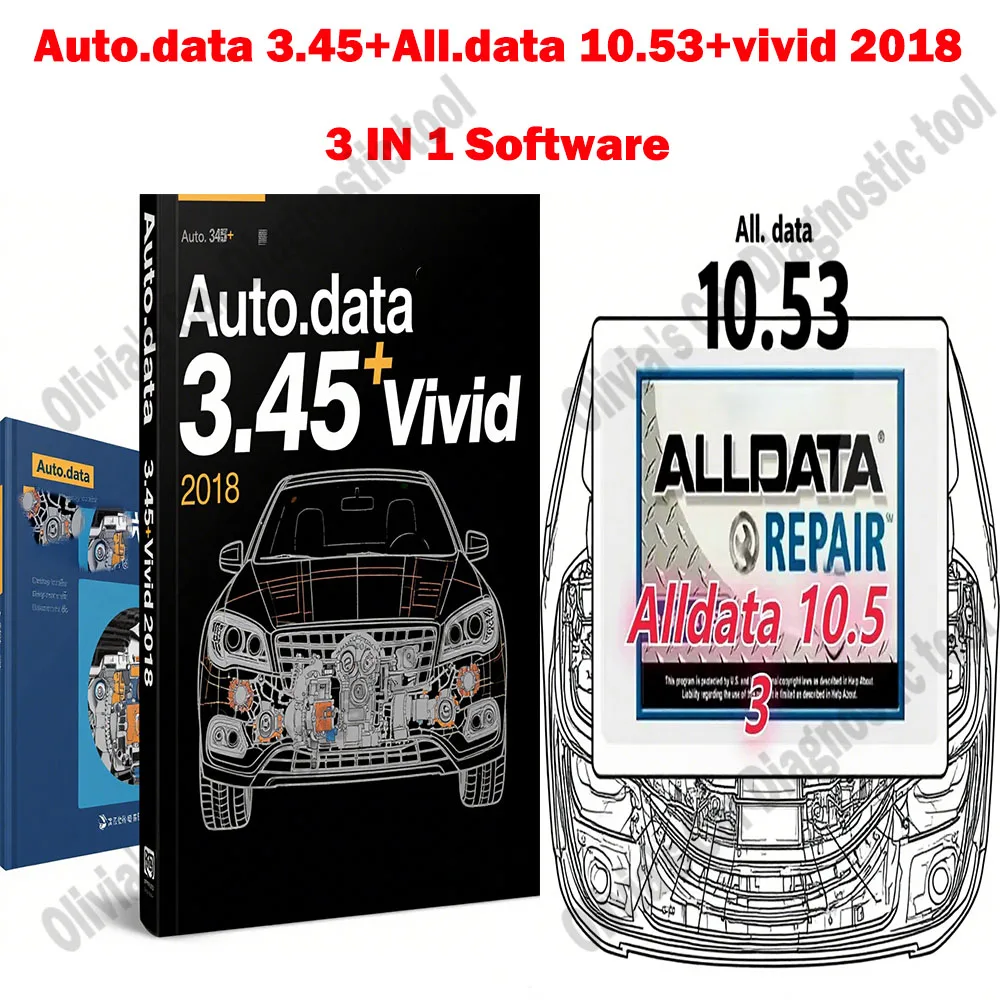 AutoData 3.45 obd2 scanner Software + Vivid 2018 Workshop Data Car accessories Atris-Stakis Technik + Alldata 10.53 Car Software
AutoData 3.45 obd2 scanner Software + Vivid 2018 Workshop Data Car accessories Atris-Stakis Technik + Alldata 10.53 Car Software