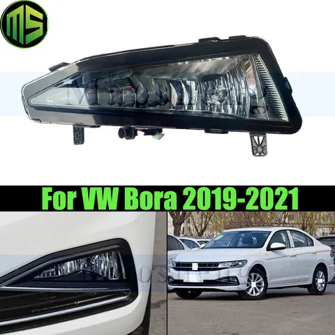 Maosheng Halogen Front Bumper Fog Light Fog Lamp For VW Bora 2019-2021 Front Foglight Foglamp Daytime Running Light DRL