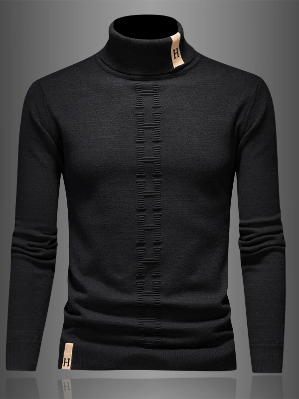 Men's High Collar Thiened Knitted Sweater Winter Faion Brand Slim Fit Wool Blend Breathable Warm Busin Sle Long Sve
Men's High Collar Thiened Knitted Sweater Winter Faion Brand Slim Fit Wool Blend Breathable Warm Busin Sle Long Sve