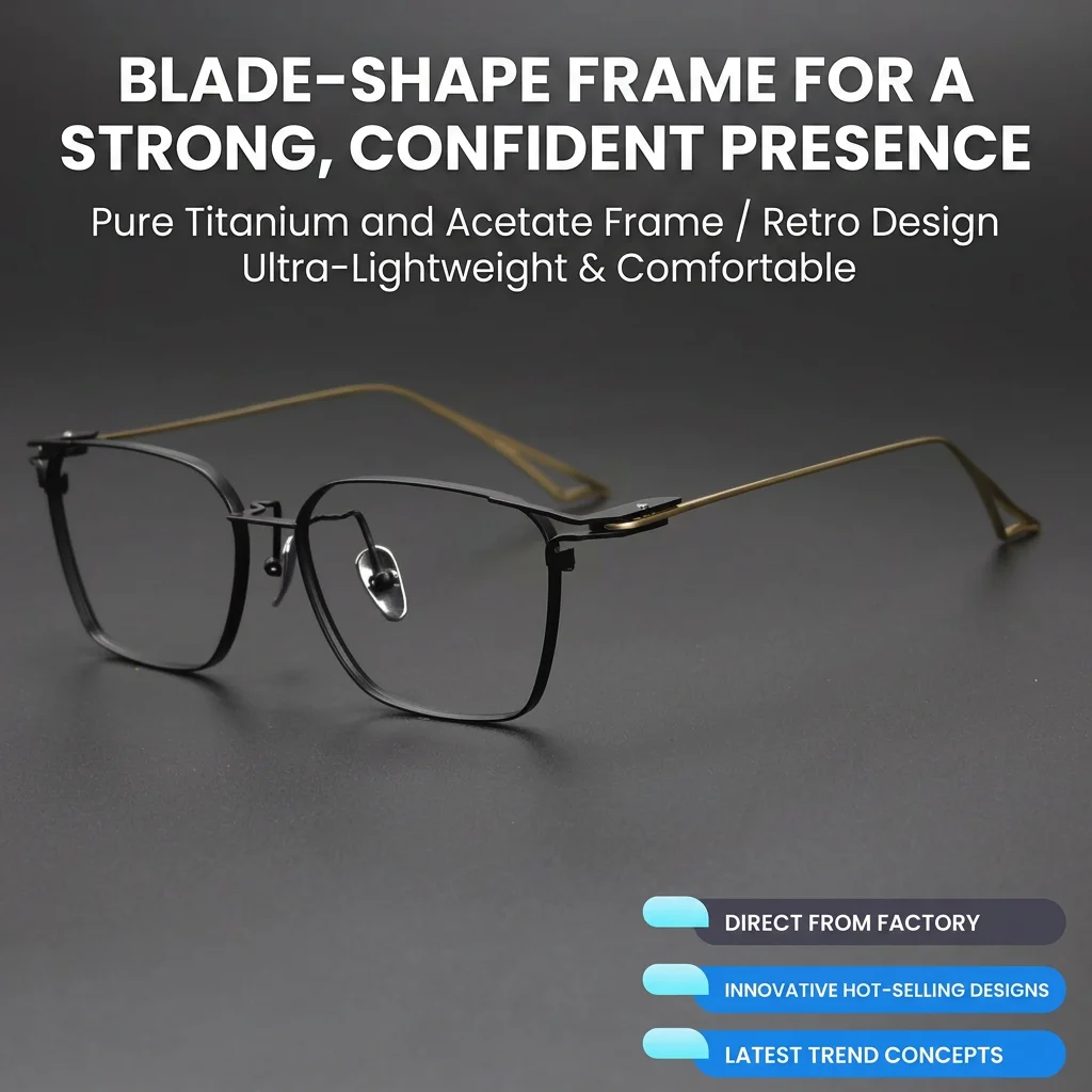 Pure Titanium Eyeglass Frame Ergonomic Design Blue Light Blocking Glasses Prescription Eyewear Frame Blue Light Blocking
Pure Titanium Eyeglass Frame Ergonomic Design Blue Light Blocking Glasses Prescription Eyewear Frame Blue Light Blocking
