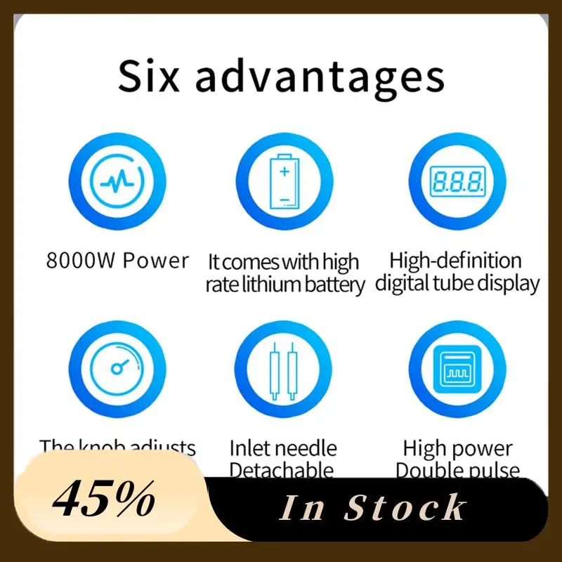 The New 8000W High Power Spot Welder Portable Handheld Current Adjustable Welders For 18650 Battery Hand Tool Pedal
The New 8000W High Power Spot Welder Portable Handheld Current Adjustable Welders For 18650 Battery Hand Tool Pedal