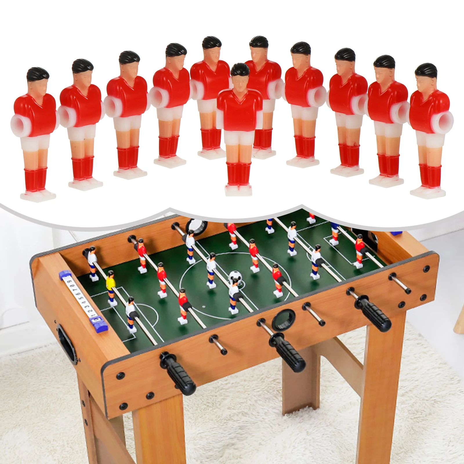 11 Pcs Football Machine Players Plastic Lovely Soccer Men Game Accessories Bright Colors Table Football Boys Fits Standard Clubs
11 Pcs Football Machine Players Plastic Lovely Soccer Men Game Accessories Bright Colors Table Football Boys Fits Standard Clubs