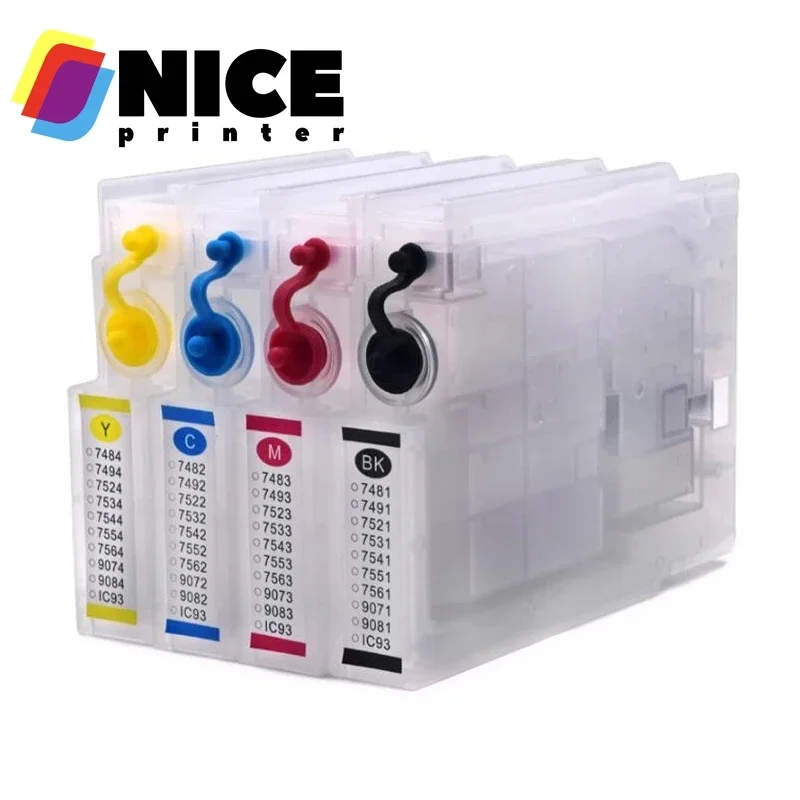 1 комплект T9071 T9072 T9073 T9074 сменный картридж с чипом для Epson Workforce Pro WF-6090 WF-6590 WF6090 WF6590
1 комплект T9071 T9072 T9073 T9074 сменный картридж с чипом для Epson Workforce Pro WF-6090 WF-6590 WF6090 WF6590