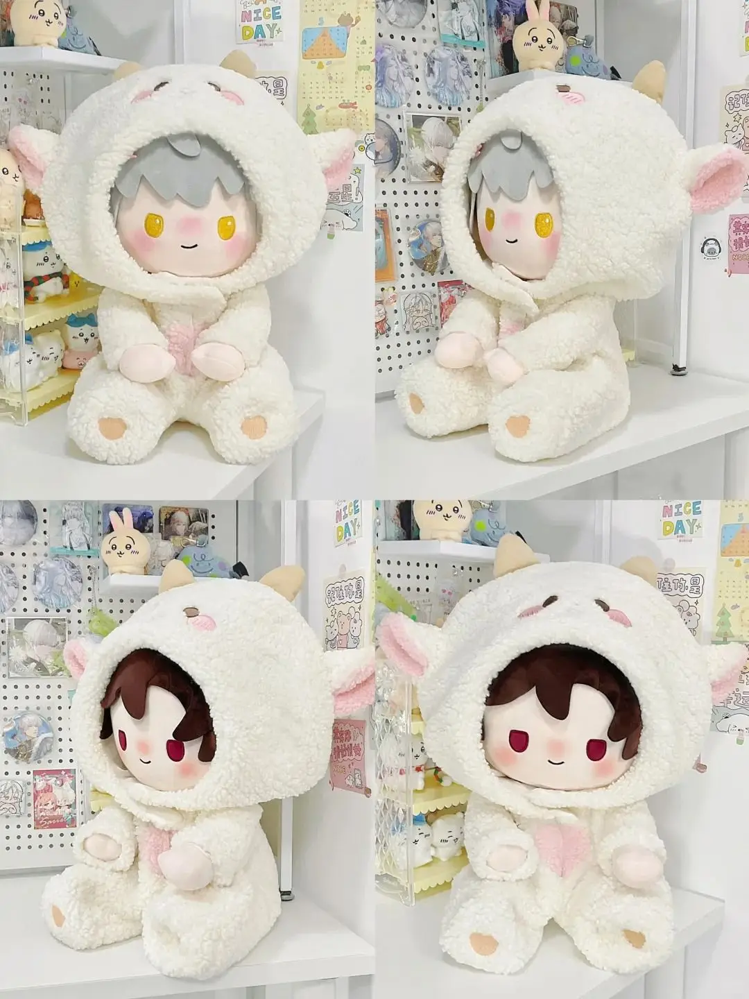 Kawaii мягкая овечья одежда, плюшевая кукла для сидения, одежда, костюм для косплея для тела куклы 40 см
Kawaii мягкая овечья одежда, плюшевая кукла для сидения, одежда, костюм для косплея для тела куклы 40 см