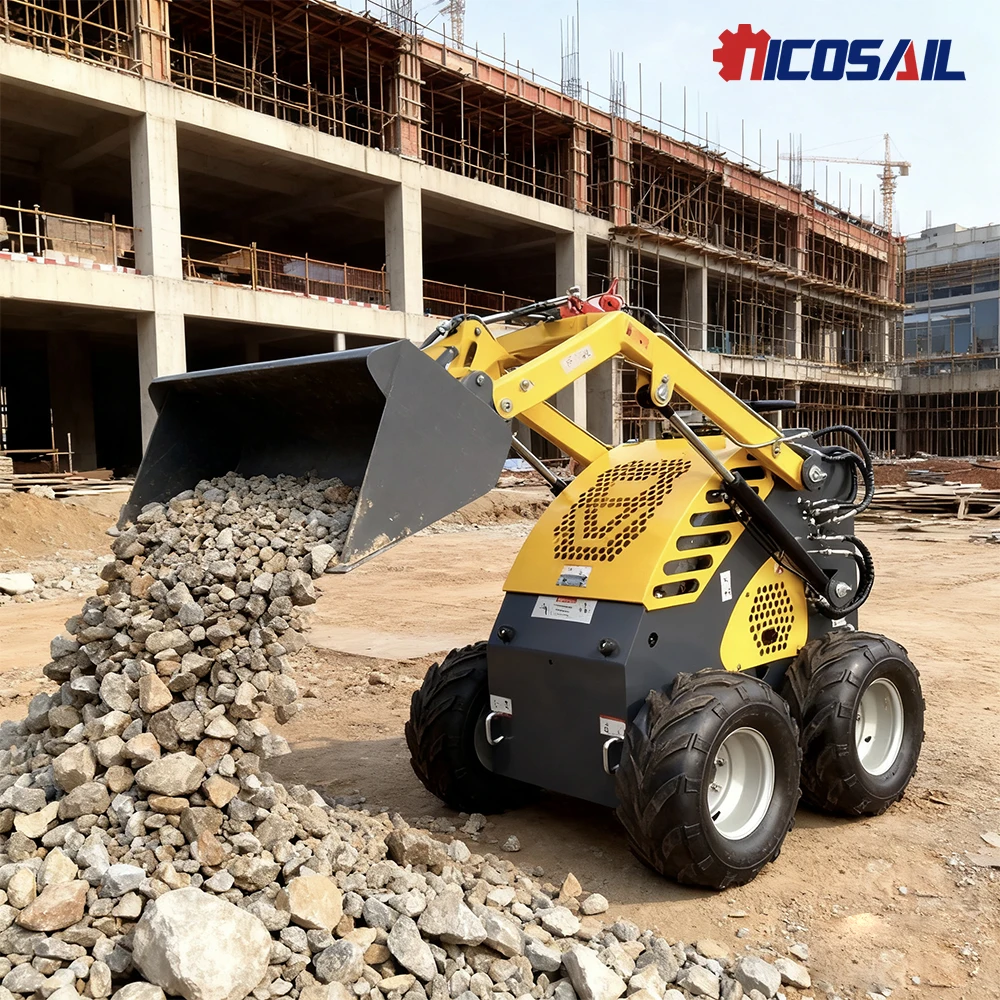 EPA approved mini wheel compact skid steer loader high-quality 20hp mini skid steer loader with accessories
EPA approved mini wheel compact skid steer loader high-quality 20hp mini skid steer loader with accessories