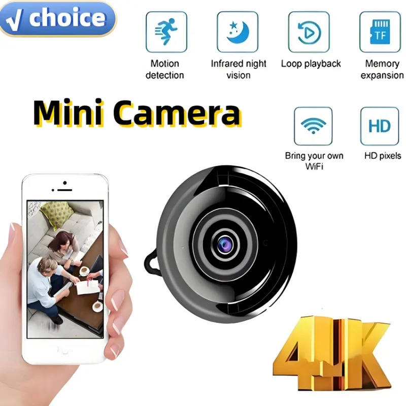 Мини-камера 1080P HD Wi-Fi Беспроводная умная камера Внутренняя охранная видеокамера ночного видения Аудио-видеорегистратор 2025
Мини-камера 1080P HD Wi-Fi Беспроводная умная камера Внутренняя охранная видеокамера ночного видения Аудио-видеорегистратор 2025
