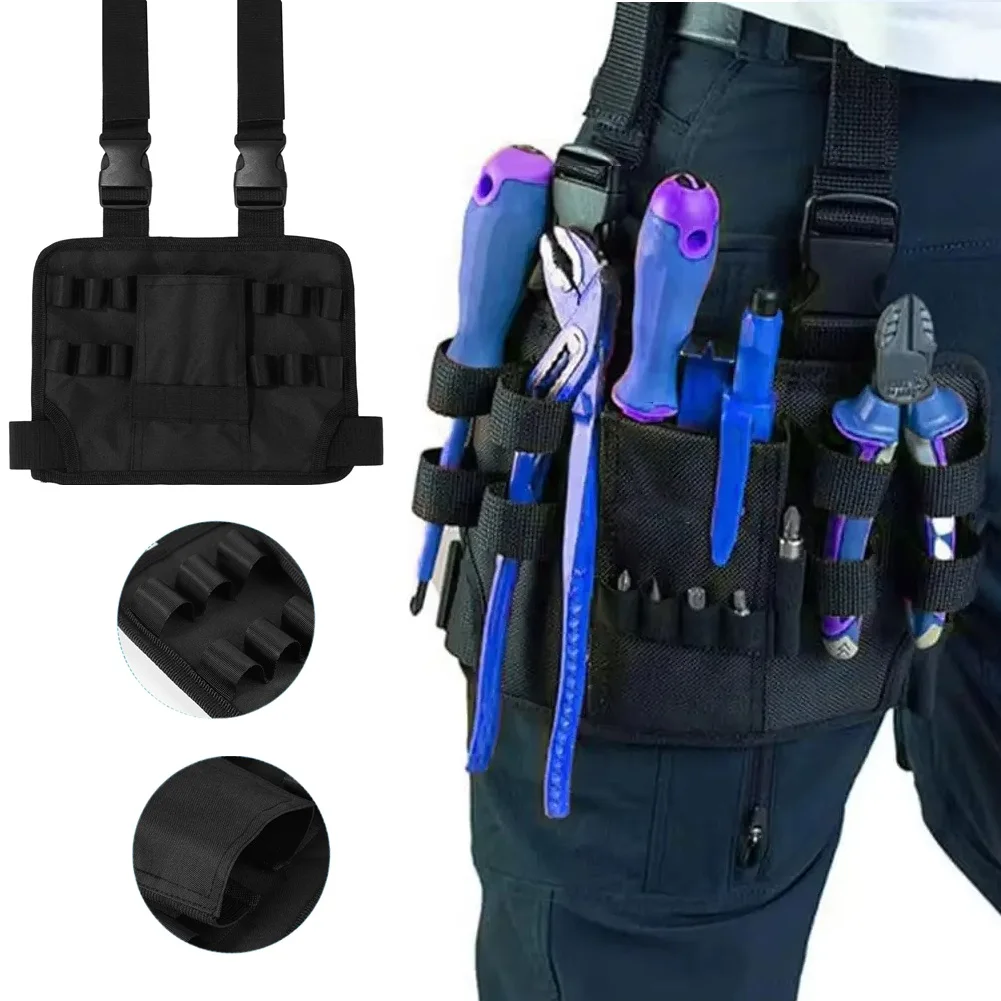 DIY Multifunctional Tool Bag Drill Kit Holder Pocket Pouch Case With Tool Belt For Electrician Pen Wrench Hammer Screwdriver
DIY Multifunctional Tool Bag Drill Kit Holder Pocket Pouch Case With Tool Belt For Electrician Pen Wrench Hammer Screwdriver