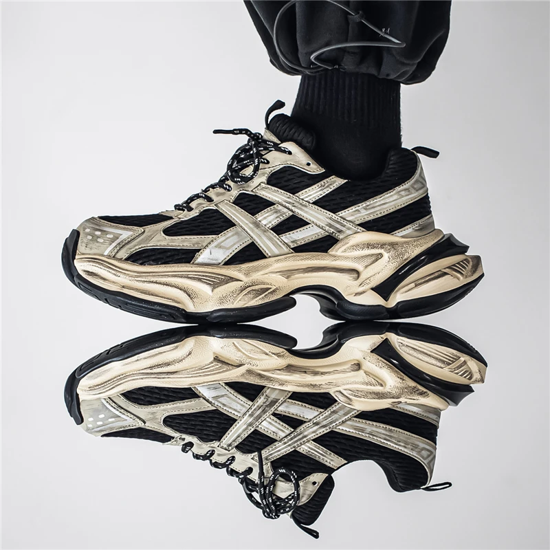 Men Vintage Distressed Dad Shoes Breathable Mesh Platform Chunky Sole Lightweight Non Slip Summer Casual Footwear
Men Vintage Distressed Dad Shoes Breathable Mesh Platform Chunky Sole Lightweight Non Slip Summer Casual Footwear