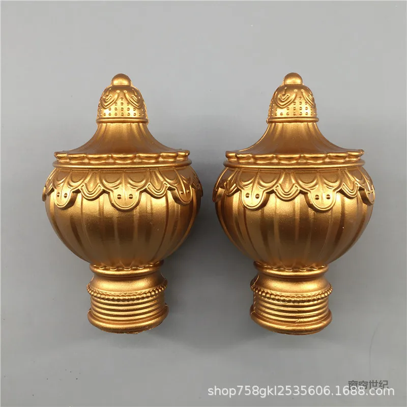 10pcs Curtain Rod Decorative Heads Vintage Style Plastic End Caps For Clothes Rods Easy Install Gold Finials Elegant Window
10pcs Curtain Rod Decorative Heads Vintage Style Plastic End Caps For Clothes Rods Easy Install Gold Finials Elegant Window