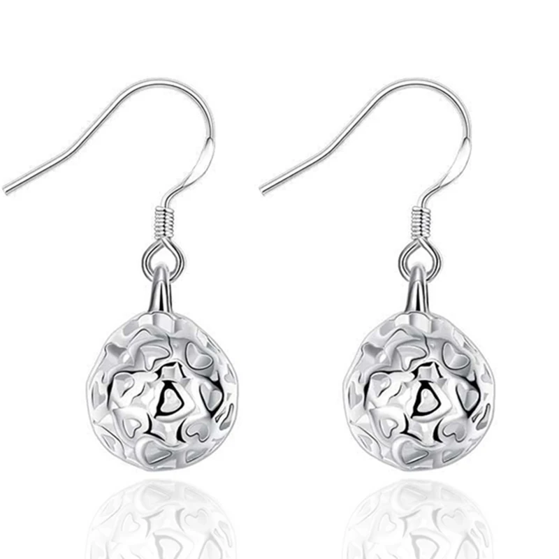 DOTEFFIL 925 Sterling Silver Hollow Sphere Earrings High Quality Charm Women Jewelry Fashion Wedding Engagement Party Gift
DOTEFFIL 925 Sterling Silver Hollow Sphere Earrings High Quality Charm Women Jewelry Fashion Wedding Engagement Party Gift