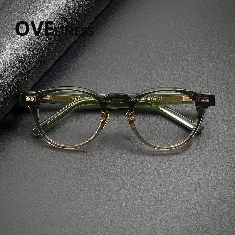 Japanese Vintage Large round Frame Acetate Glasses Frame Men Eyeglasses Frame Women Luxury Brand Eyewear Spectacles
Japanese Vintage Large round Frame Acetate Glasses Frame Men Eyeglasses Frame Women Luxury Brand Eyewear Spectacles