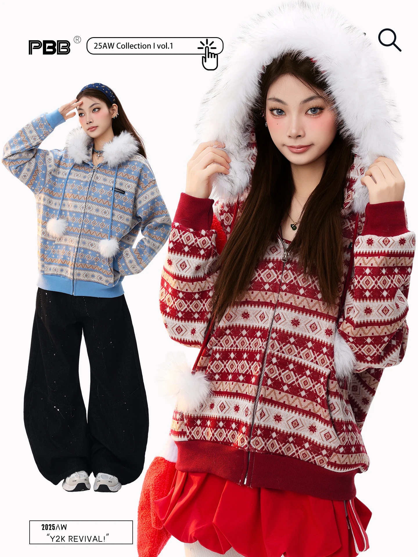 Красное вязаное пальто с узором в виде талисмана острова Фейфей и меховым воротником, свободный крой, зимний свитер для женщин PBB
Красное вязаное пальто с узором в виде талисмана острова Фейфей и меховым воротником, свободный крой, зимний свитер для женщин PBB