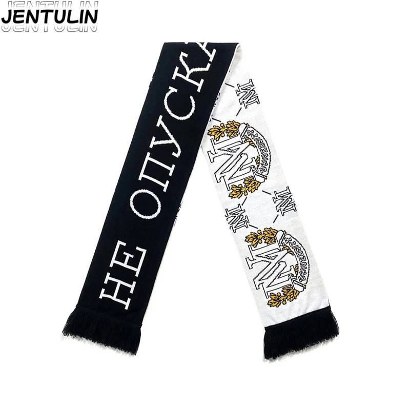 Street Brand Aesthetics Russian Jacquard knitted Scarver Oversized women's Warm Scarf Y2K Kpop Unisex Goth black tassel scarf
Street Brand Aesthetics Russian Jacquard knitted Scarver Oversized women's Warm Scarf Y2K Kpop Unisex Goth black tassel scarf