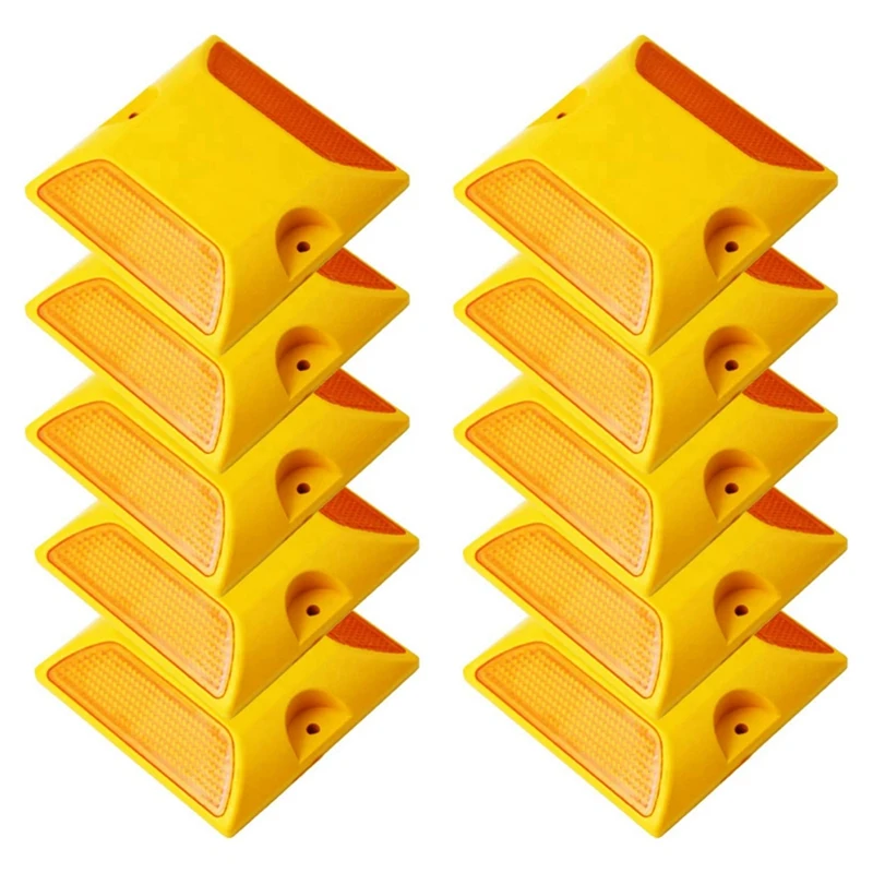 Road Reflective Marker , Double Side Reflective Pavement Marker Plastic Asphalt Stud Marker -- 10 Pieces
Road Reflective Marker , Double Side Reflective Pavement Marker Plastic Asphalt Stud Marker -- 10 Pieces