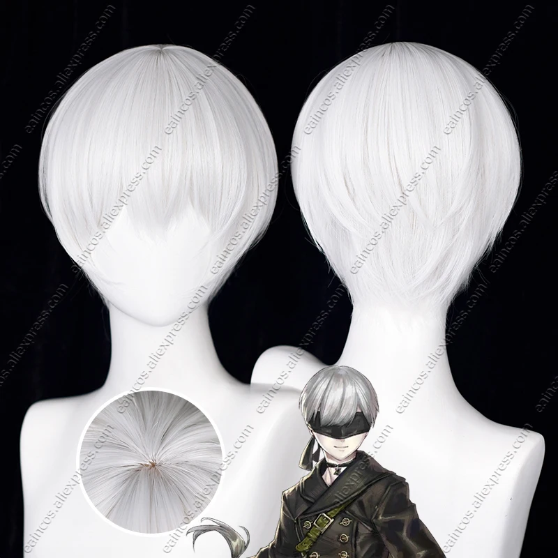 YoRHa No.9 Type S Cosplay Wig 9S 28cm White Short Hair Heat Resistant Synthetic Wigs
YoRHa No.9 Type S Cosplay Wig 9S 28cm White Short Hair Heat Resistant Synthetic Wigs