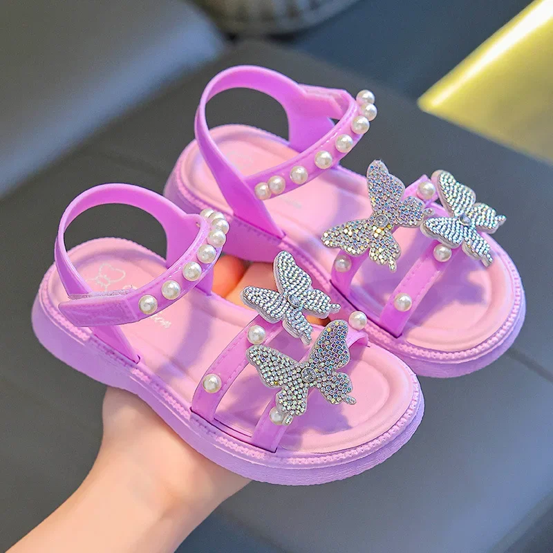 Fashion Rhinestone Pearl Girls Shoes High Top Princess Beach Sandals Soft Sole Anti Slip Kids Shoes Босоножки Children Sandals
Fashion Rhinestone Pearl Girls Shoes High Top Princess Beach Sandals Soft Sole Anti Slip Kids Shoes Босоножки Children Sandals