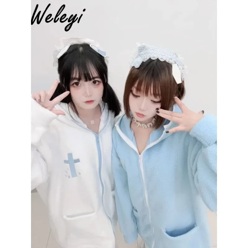 Harajuku Women's Water Color Cotton Coat Japanese 2024 Winter New Original Cute Warm Thick Long Sleeve Plush Mid Length Coats
Harajuku Women's Water Color Cotton Coat Japanese 2024 Winter New Original Cute Warm Thick Long Sleeve Plush Mid Length Coats