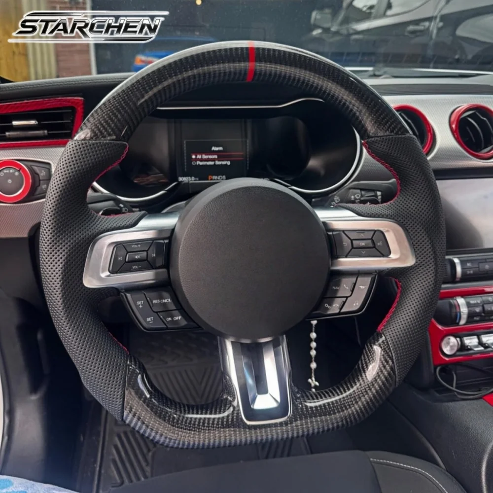 Premium Glossy 3K Dry Real Carbon Fiber Steering Wheel for Ford Mustang V6 Ecoboost Gt Shelby Gt350 Gt350r 2015-2017 No Heated
Premium Glossy 3K Dry Real Carbon Fiber Steering Wheel for Ford Mustang V6 Ecoboost Gt Shelby Gt350 Gt350r 2015-2017 No Heated