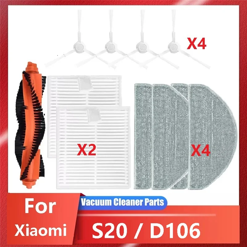 A05G-Replacement Parts For Xiaomi Robot Vacuum S20 / D106 Main Side Brush Mop Cloth Filter Replacement Accessories
A05G-Replacement Parts For Xiaomi Robot Vacuum S20 / D106 Main Side Brush Mop Cloth Filter Replacement Accessories