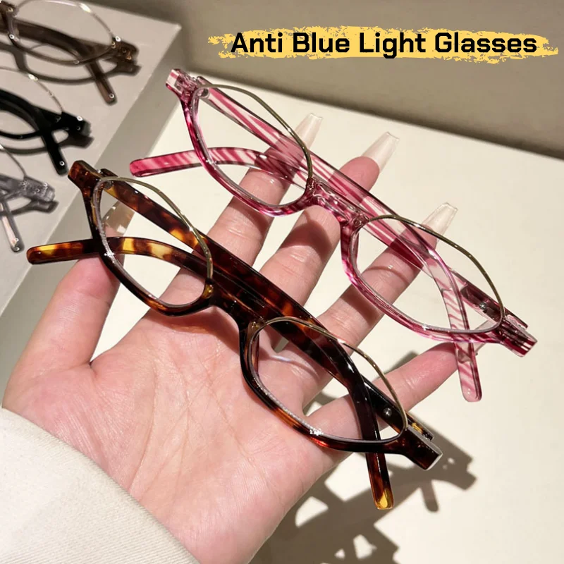 Luxury Cat-eye Half-frame Fashionable Anti-blue Light Glasses Women Men Luxury Designer Decorative Eyewear Literary Style
Luxury Cat-eye Half-frame Fashionable Anti-blue Light Glasses Women Men Luxury Designer Decorative Eyewear Literary Style