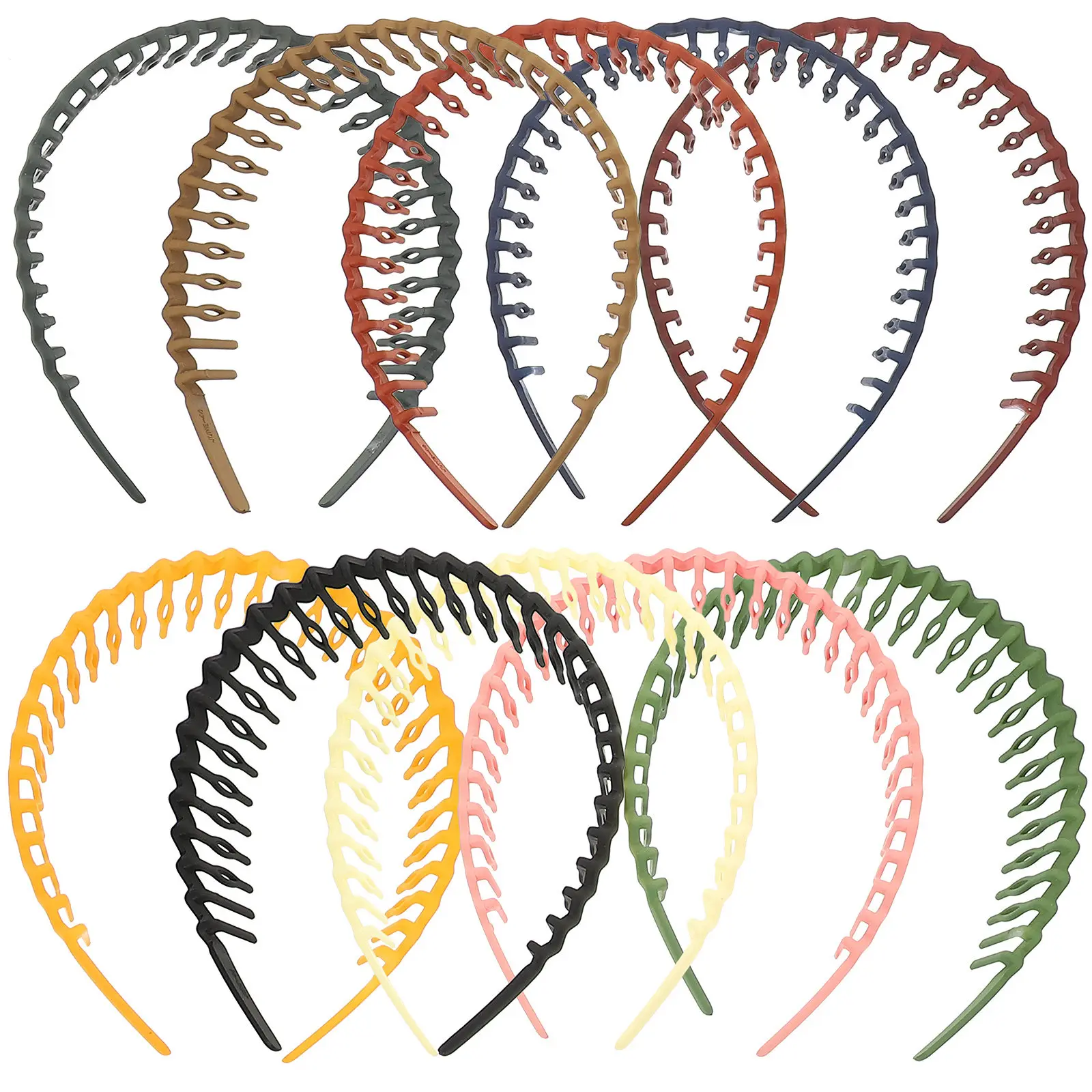 10Pcs Essential Plastic Hair Bands Teeth Headbands Women Stylish Comfortable Non-Slip Head Accessories for Thick Curly
10Pcs Essential Plastic Hair Bands Teeth Headbands Women Stylish Comfortable Non-Slip Head Accessories for Thick Curly
