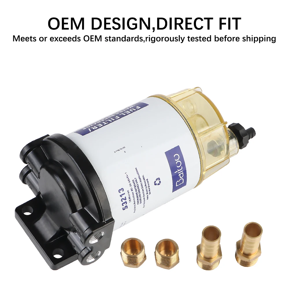 Assembly Compatible with Outboard OMC Marine Engine Boat S3213 Fuel Water Separator Filter Fuel Filter Assembly Outboard
Assembly Compatible with Outboard OMC Marine Engine Boat S3213 Fuel Water Separator Filter Fuel Filter Assembly Outboard