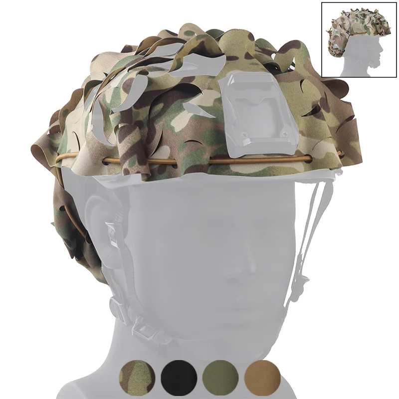 Lightweight Laser Cut Camouflage Helmet Cover Bionic Ghillie Design for High Cut Outdoor Airsoft Helmets
Lightweight Laser Cut Camouflage Helmet Cover Bionic Ghillie Design for High Cut Outdoor Airsoft Helmets