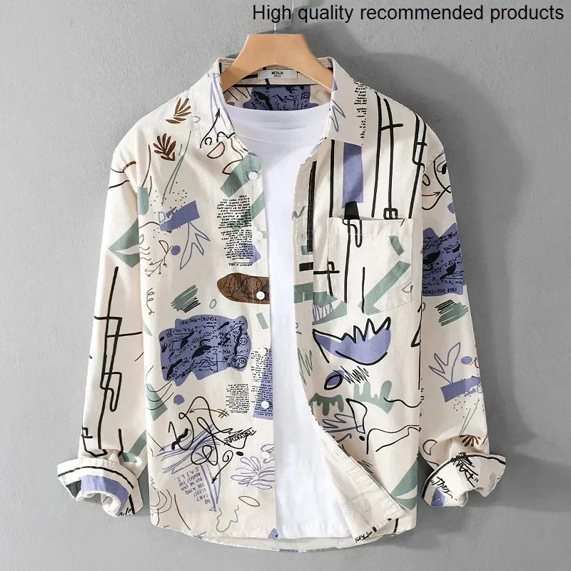 autumn 2025 new spring and men's casual long-sleeve comfortable shirt loose trendy printing all-match youth fresh men's shirt
autumn 2025 new spring and men's casual long-sleeve comfortable shirt loose trendy printing all-match youth fresh men's shirt