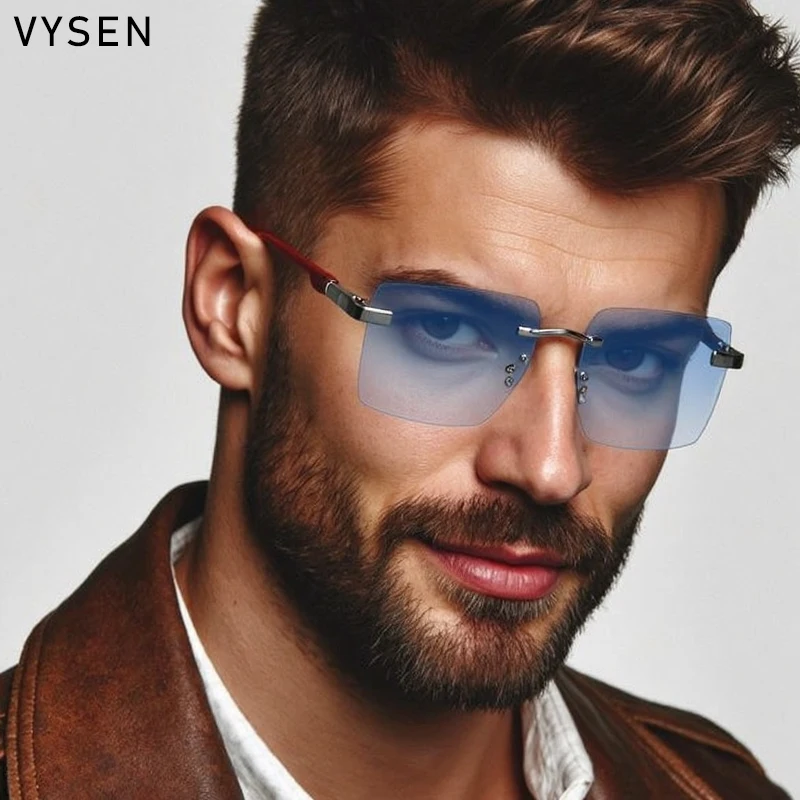 Vintage Square Rimless Change Color Sunglasses Men 2025 Luxury Brand Punk Glasses Anti Blue Light Eyewear Driving Shades UV400
Vintage Square Rimless Change Color Sunglasses Men 2025 Luxury Brand Punk Glasses Anti Blue Light Eyewear Driving Shades UV400