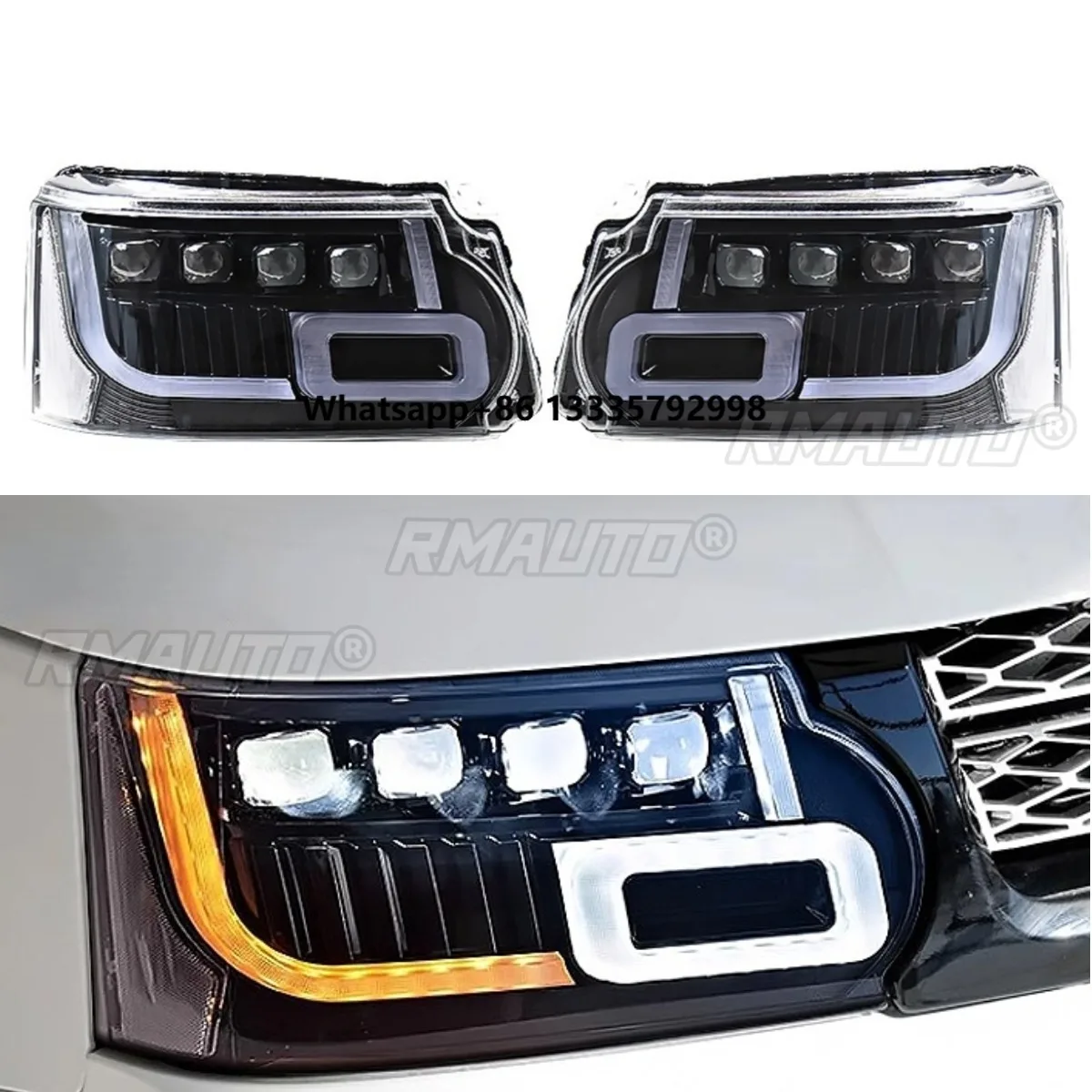 Dynamic Headlight Headlamp Daytime Running Light Low High Beam Chin Body Kit For Range Rover Sport 2010-2013 Car Accessories
Dynamic Headlight Headlamp Daytime Running Light Low High Beam Chin Body Kit For Range Rover Sport 2010-2013 Car Accessories