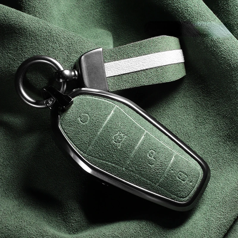 Suitable For BYD ATTO3 SEAL Han Tang DMI EV Aluminum Alloy + Suede Car Remote Key Case Cover
Suitable For BYD ATTO3 SEAL Han Tang DMI EV Aluminum Alloy + Suede Car Remote Key Case Cover