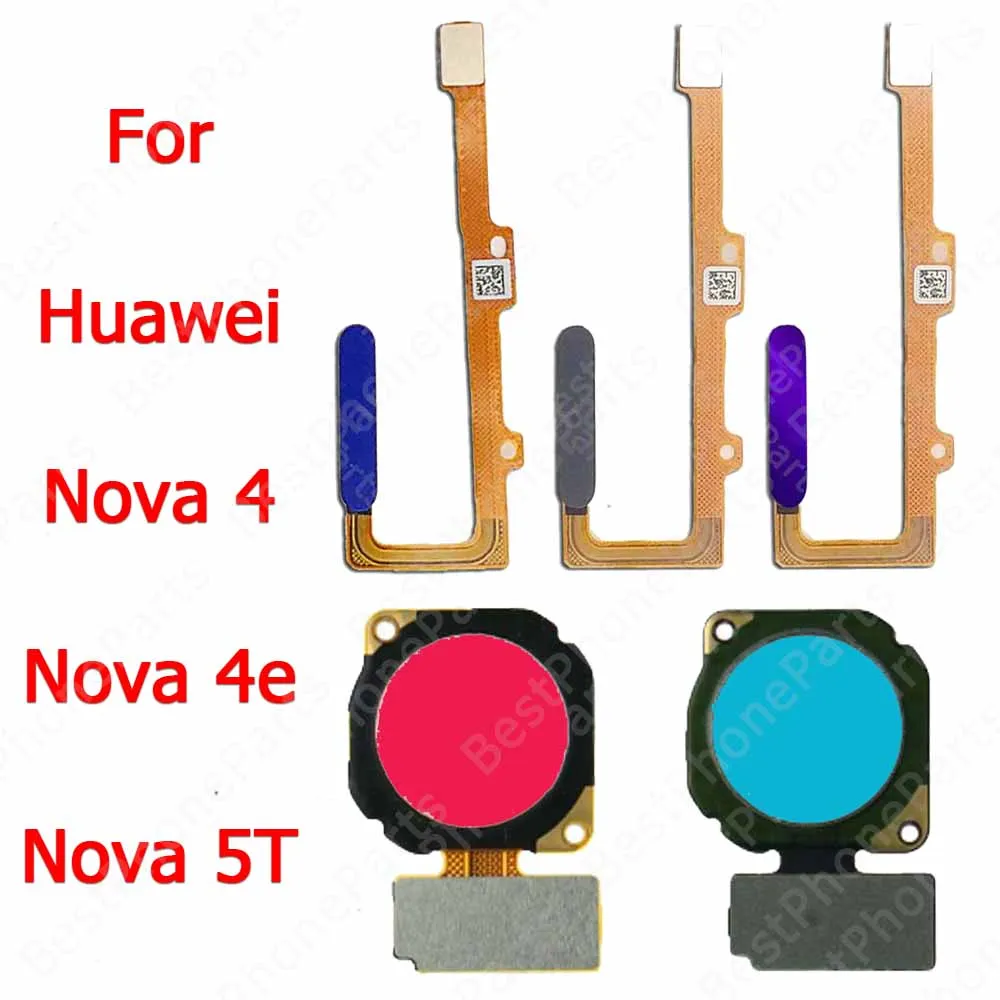 

Finger Print Scanner Touch Menu Flex Cable New Fingerprint Sensor For Huawei Nova 4 4e 5T Return Key Spare Parts