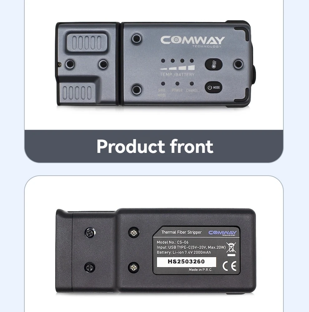 COMWAY CS-06 Hot Stripping Clamp for Bundle/Bare Fiber/Tail Fiber/Ribbon Fiber Plywood
COMWAY CS-06 Hot Stripping Clamp for Bundle/Bare Fiber/Tail Fiber/Ribbon Fiber Plywood