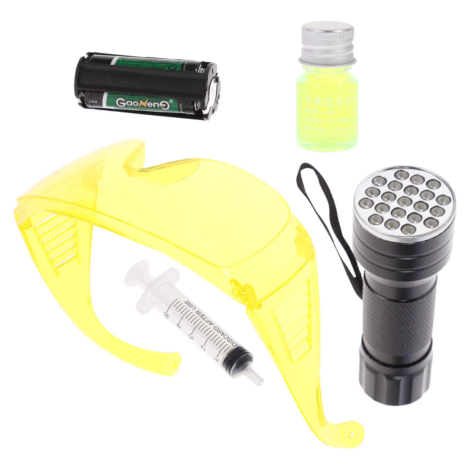 1Set Car Air Conditioner Leak Tool Kit High Quality Leak Test Flashlight Suitable for Auto Household Refrigerators Cold
1Set Car Air Conditioner Leak Tool Kit High Quality Leak Test Flashlight Suitable for Auto Household Refrigerators Cold