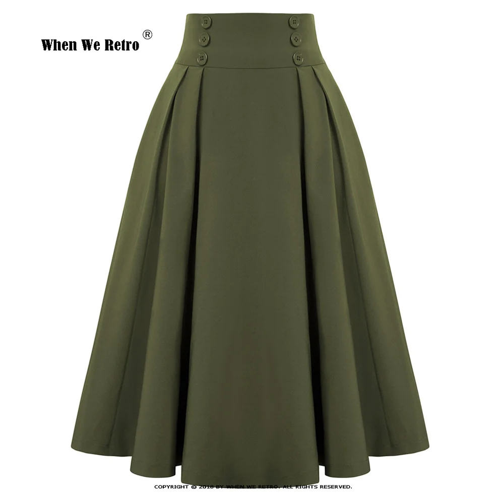 New Vintage Fashion High Waist Maxi Skirts for Women Solid Color Black Red Yellow Green Summer Midi Skirt Buttons Front SS0037
New Vintage Fashion High Waist Maxi Skirts for Women Solid Color Black Red Yellow Green Summer Midi Skirt Buttons Front SS0037