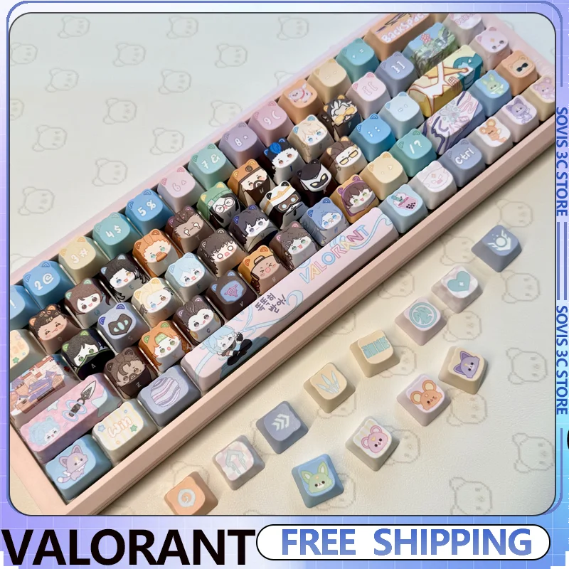 Cute VALORANT Theme Keycaps 139 Keys Pbt Mao Profile Keycap Customized Gaming Key Caps for MX Mechanical Keyboard Pc Gifts
Cute VALORANT Theme Keycaps 139 Keys Pbt Mao Profile Keycap Customized Gaming Key Caps for MX Mechanical Keyboard Pc Gifts