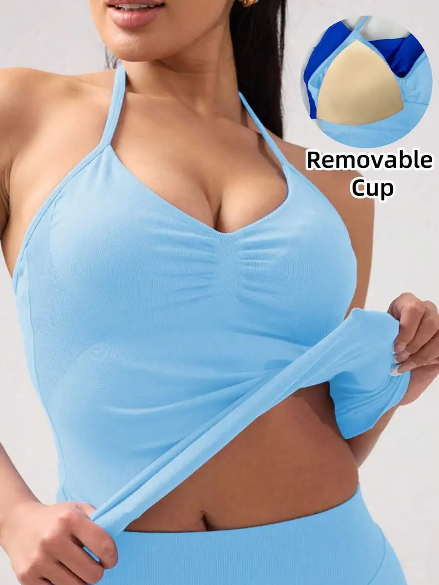 Womens Yoga Sports Bra Sleeveless Cropped Activewear Top Breathable Fitness Workout Tank
Womens Yoga Sports Bra Sleeveless Cropped Activewear Top Breathable Fitness Workout Tank