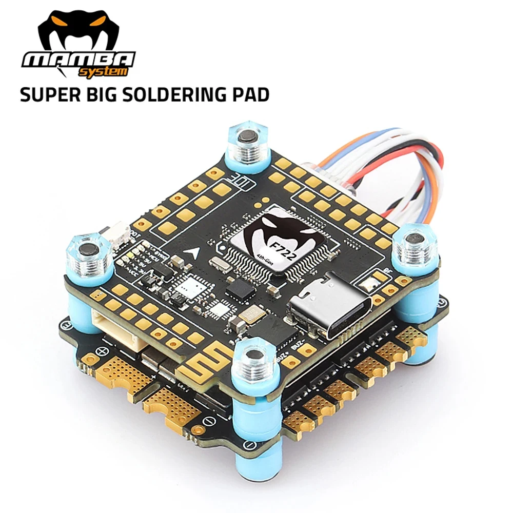 DIATONE MAMBA MK4 F722 Flight Controller ICM42688P W/ BLHeli_32 F55 / F65_128K 4in1 ESC Dshot 300/600/1200 for FPV Racing Drone
DIATONE MAMBA MK4 F722 Flight Controller ICM42688P W/ BLHeli_32 F55 / F65_128K 4in1 ESC Dshot 300/600/1200 for FPV Racing Drone