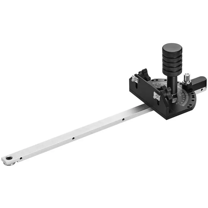 Accurate Miter Gauge, Fits Slots 3/4'' x 3/8'', Crafted from Aluminum Alloy, Features 15 Adjustable Angle Stops, Spring-Loaded Plunger & Detachable Disc, Ideal for Woodwork & Table Saws
Accurate Miter Gauge, Fits Slots 3/4'' x 3/8'', Crafted from Aluminum Alloy, Features 15 Adjustable Angle Stops, Spring-Loaded Plunger & Detachable Disc, Ideal for Woodwork & Table Saws