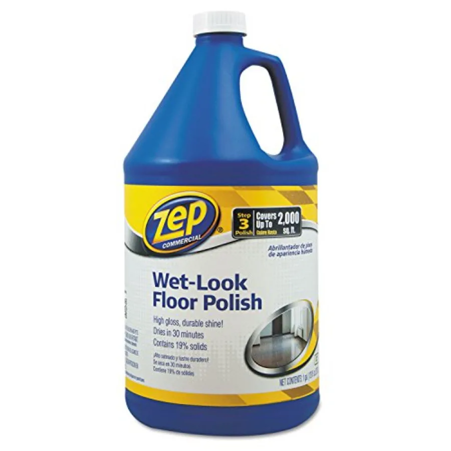 Zep Wet-Look Floor Polish - 1 Gallon ZUWLFF128 - Long Lasting Shine
Zep Wet-Look Floor Polish - 1 Gallon ZUWLFF128 - Long Lasting Shine