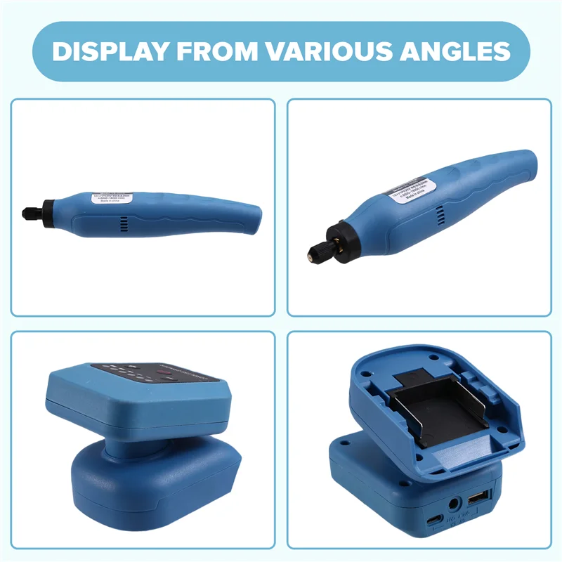 ABJT-80W Cordless Electric Grinder Kit No-Load Speed Up To 18000Rpm Rechargeable DIY Electric Grinder For 18V-21V Battery
ABJT-80W Cordless Electric Grinder Kit No-Load Speed Up To 18000Rpm Rechargeable DIY Electric Grinder For 18V-21V Battery
