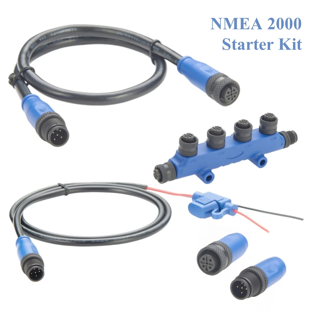 NMEA 2000 N2K Starter Kit Marine Grade Backbone Drop Cable 4 Port Tees Terminators Power Cable for Lowrance Simrad B&G Navico
NMEA 2000 N2K Starter Kit Marine Grade Backbone Drop Cable 4 Port Tees Terminators Power Cable for Lowrance Simrad B&G Navico