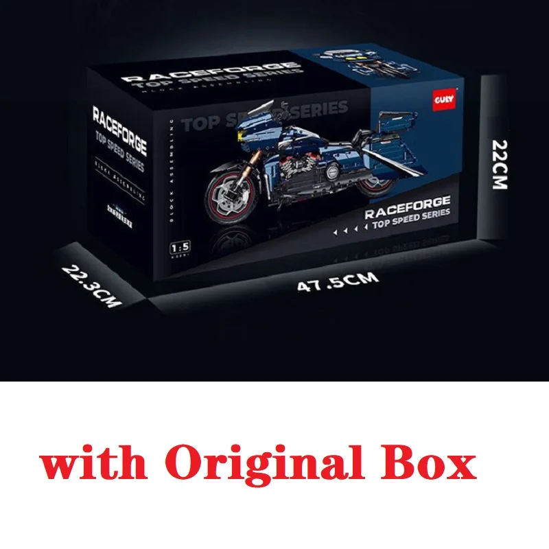Original Box Dual-Headlight Motorbike Building Blocks Sets MOC Bricks Motorcycle Model Christmas Gifts for Boys Kids 2410pcs
Original Box Dual-Headlight Motorbike Building Blocks Sets MOC Bricks Motorcycle Model Christmas Gifts for Boys Kids 2410pcs