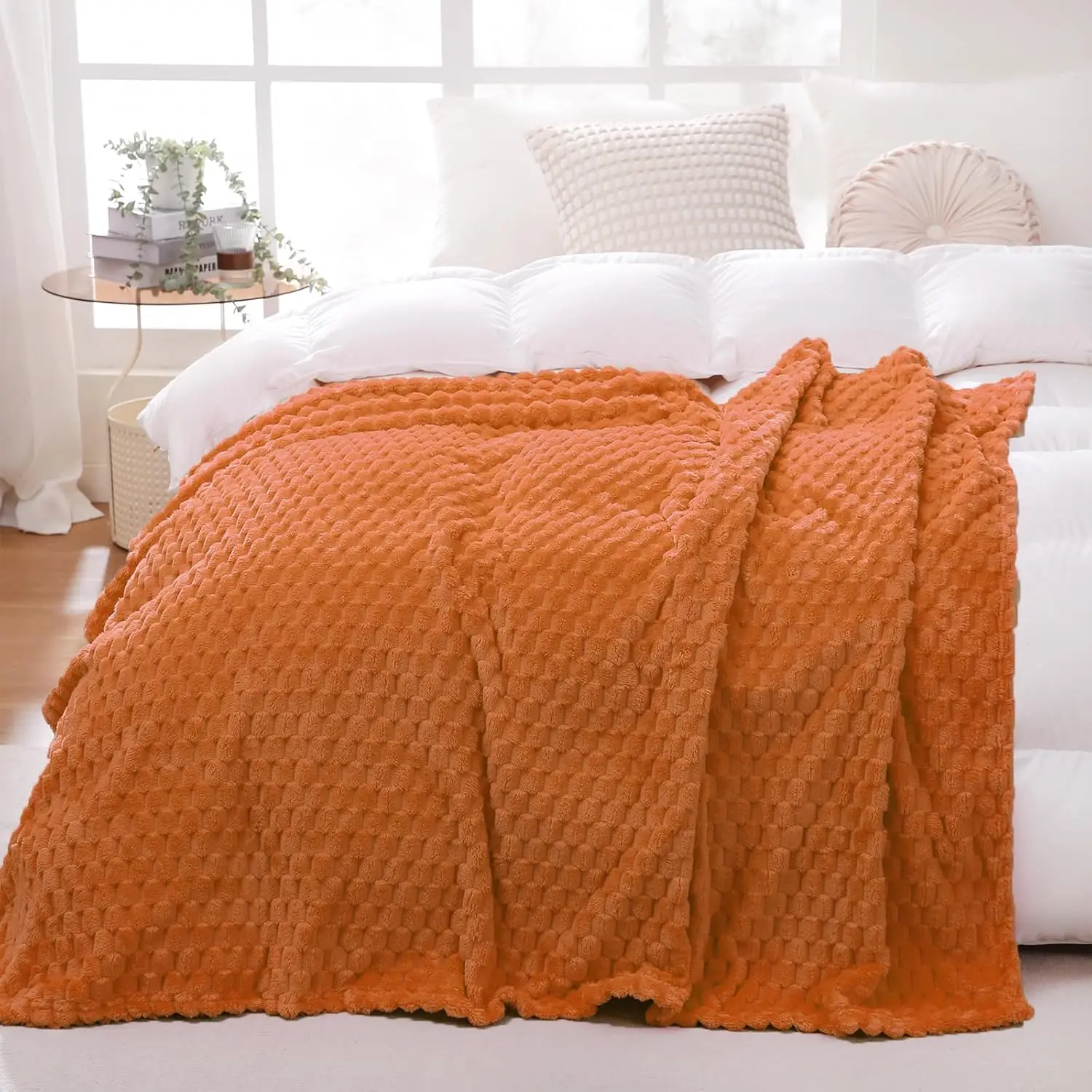Burnt Orange Throw Blanket 90""×90"" Hes Fuzzy 3D Jacquard Decorative Flannel Fleece Super Soft Plush Cozy Blanket For Couch
Burnt Orange Throw Blanket 90""×90"" Hes Fuzzy 3D Jacquard Decorative Flannel Fleece Super Soft Plush Cozy Blanket For Couch