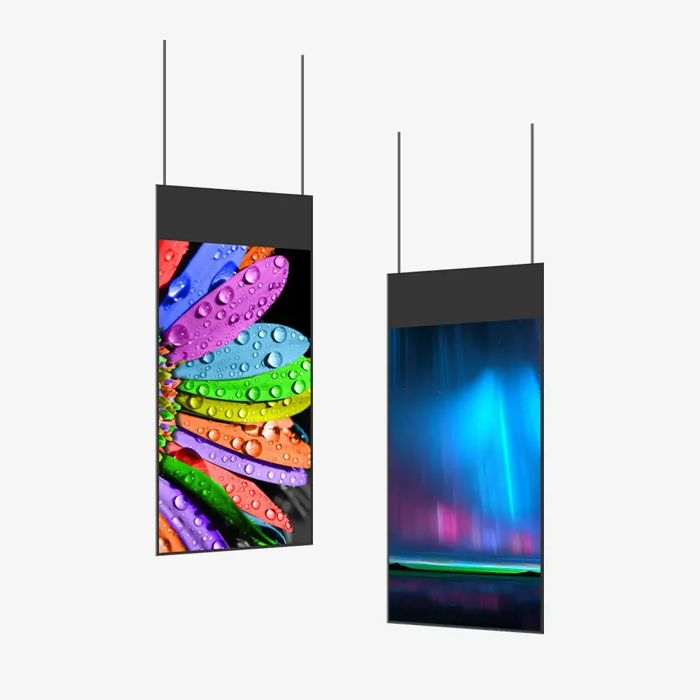 Hanging LCD Menu Display Plastic Digital Signage Subdivision Display Shopping Mall Retail Store Animation
Hanging LCD Menu Display Plastic Digital Signage Subdivision Display Shopping Mall Retail Store Animation
